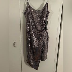 Silver Sequin Lulu’s mini dress